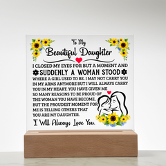 To My Daughter – Acrylic Square
